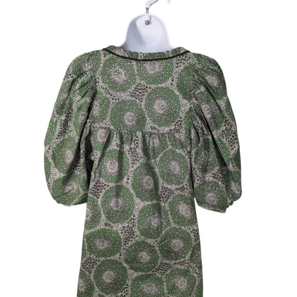 Miss Sixty Collection Green Puff Sleeve V Neck  Blouse XS - Picture 6 of 10